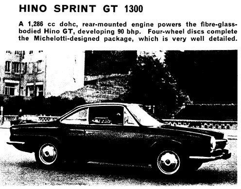 Automobile Year 14 1966-1967 Hino Sprint GT 1300