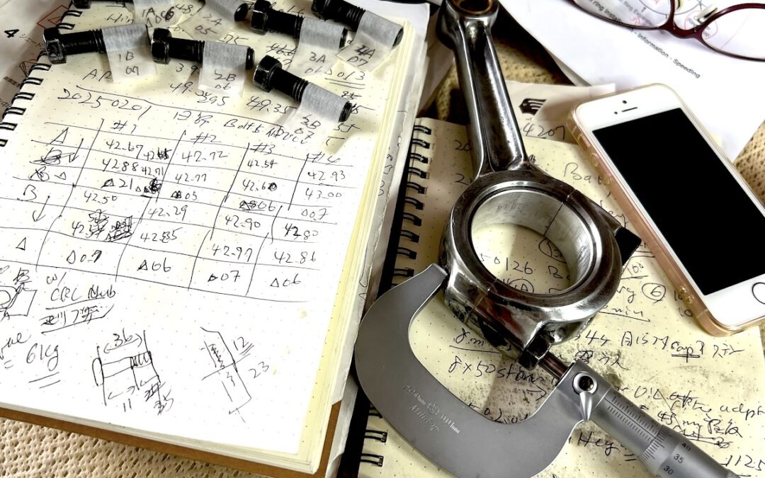 2025.2.1 公道復帰10年、経年劣化修復プロジェクト (83) – コンロッドボルト伸び計測