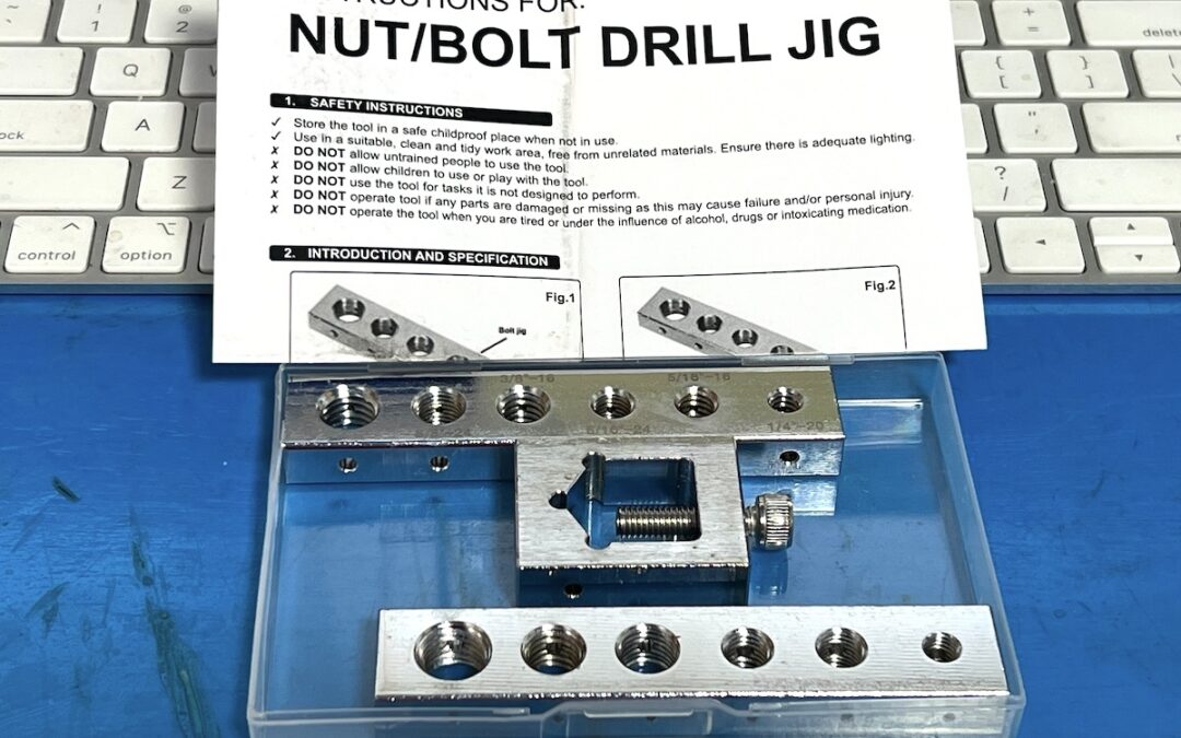 2025.3.17 本日のデリバリー – ボルト＆ナットのセーフティワイヤー用穴あけ治具