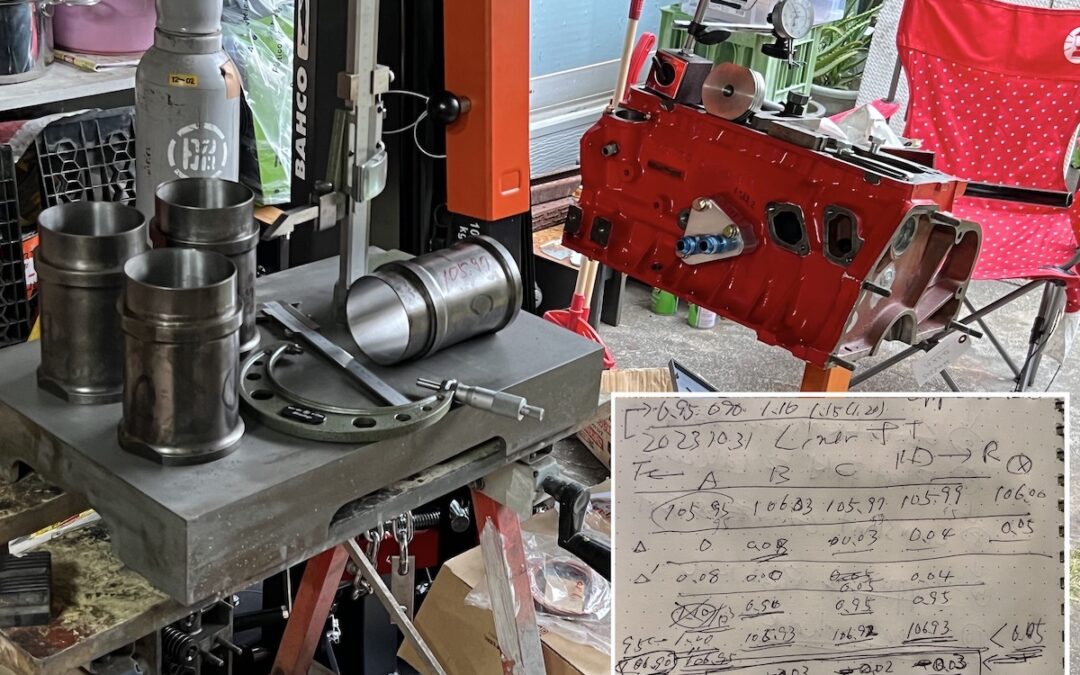 2023.10.31 公道復帰10年、経年劣化修復プロジェクト (15) – シリンダーライナーの突出量