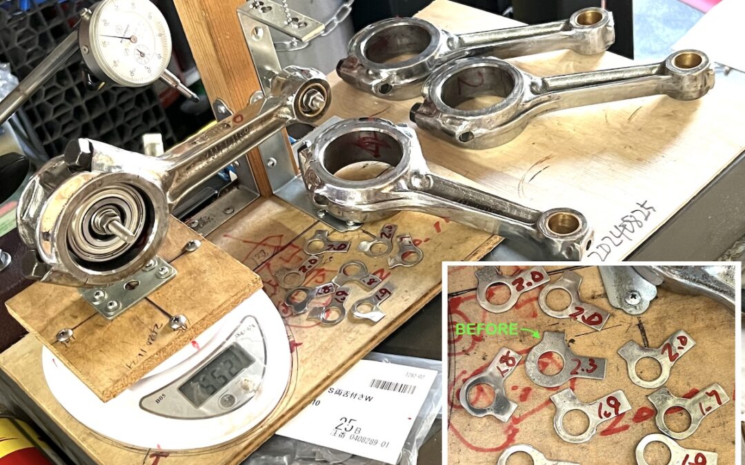 2024.9.14 公道復帰10年、経年劣化修復プロジェクト (50) – コンロッドバランシング＆ボルトタブ制作