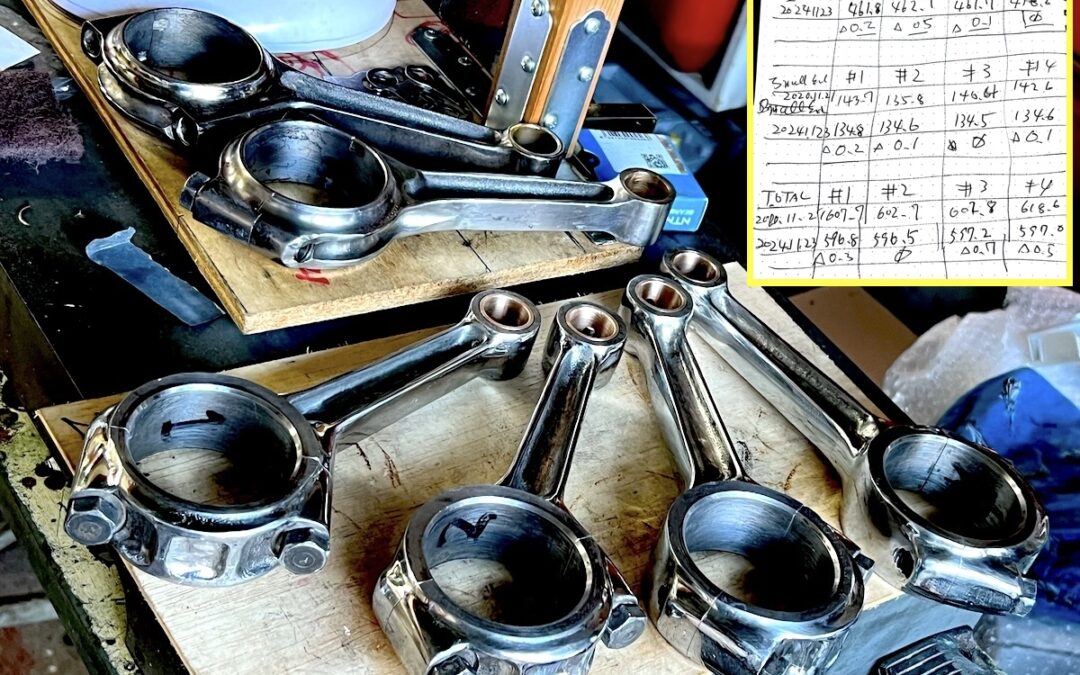 2024.11.23 公道復帰10年、経年劣化修復プロジェクト (66) – コンロッドのバランシング完了