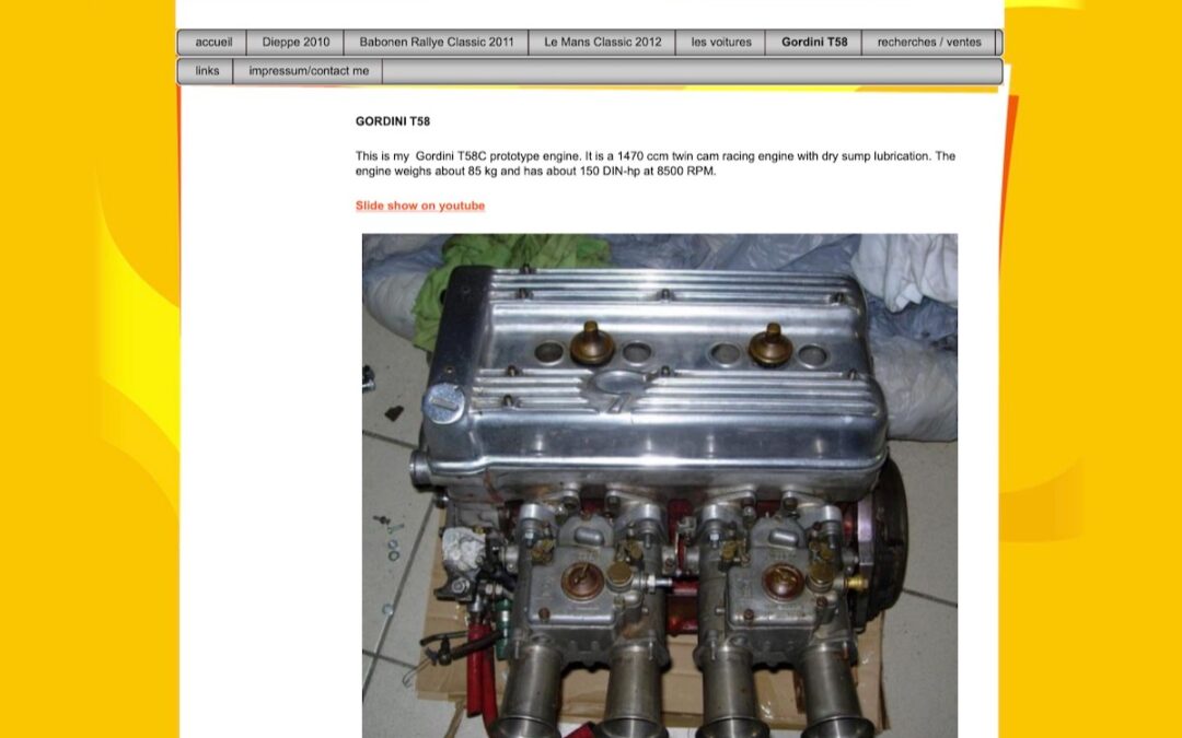 2023.4.8 GORDINI T58 エンジンに学ぶ！