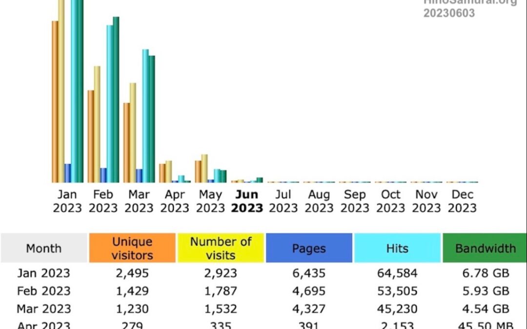 2023.6.3 HinoSamurai.org アクセス数