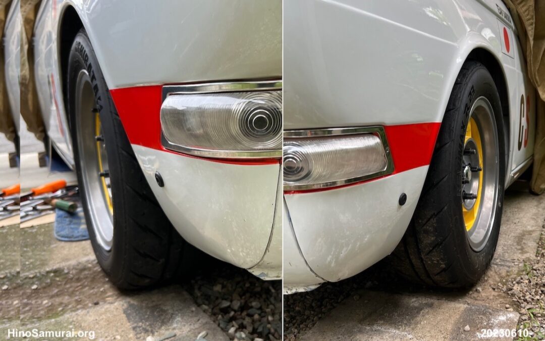 2023.6.10 フロントのキャンバー調整