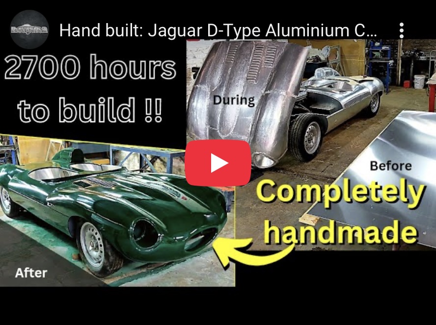 2023.6.30 恐るべき努力 – D-Type ジャガー アルミボデー制作 (YouTube)