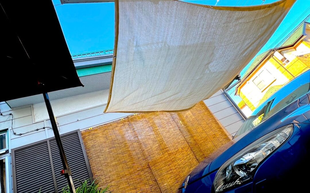 2023.7.29 メガーヌ号に日除け、サンシェード導入！
