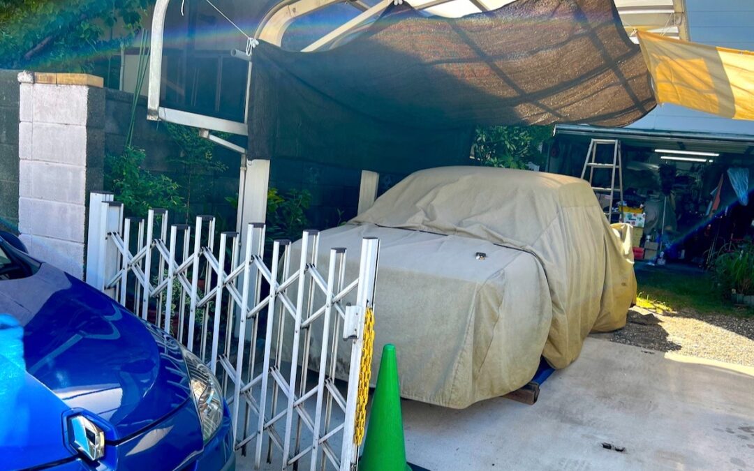 2023.8.1 コンテツ号にも日除け、サンシェード導入！