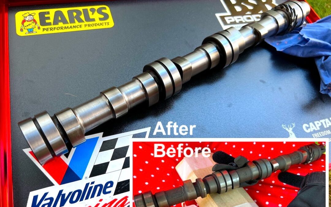 2023.8.5 公道復帰10年、経年劣化修復プロジェクト (3) エンジン 一歩一歩 – カムのクリーンアップ