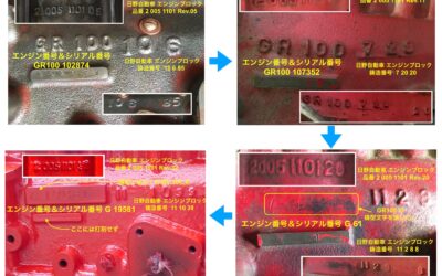 2023.10.11 考古学な日々 – 古の部品 (5)：同じエンジンブロックなのに、斯も多くの番号！
