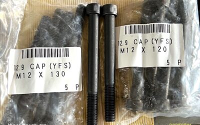 2025.8.31 公道復帰10年、経年劣化修復プロジェクト (123) – シリンダーヘッド用ボルト & 本日のデリバリー
