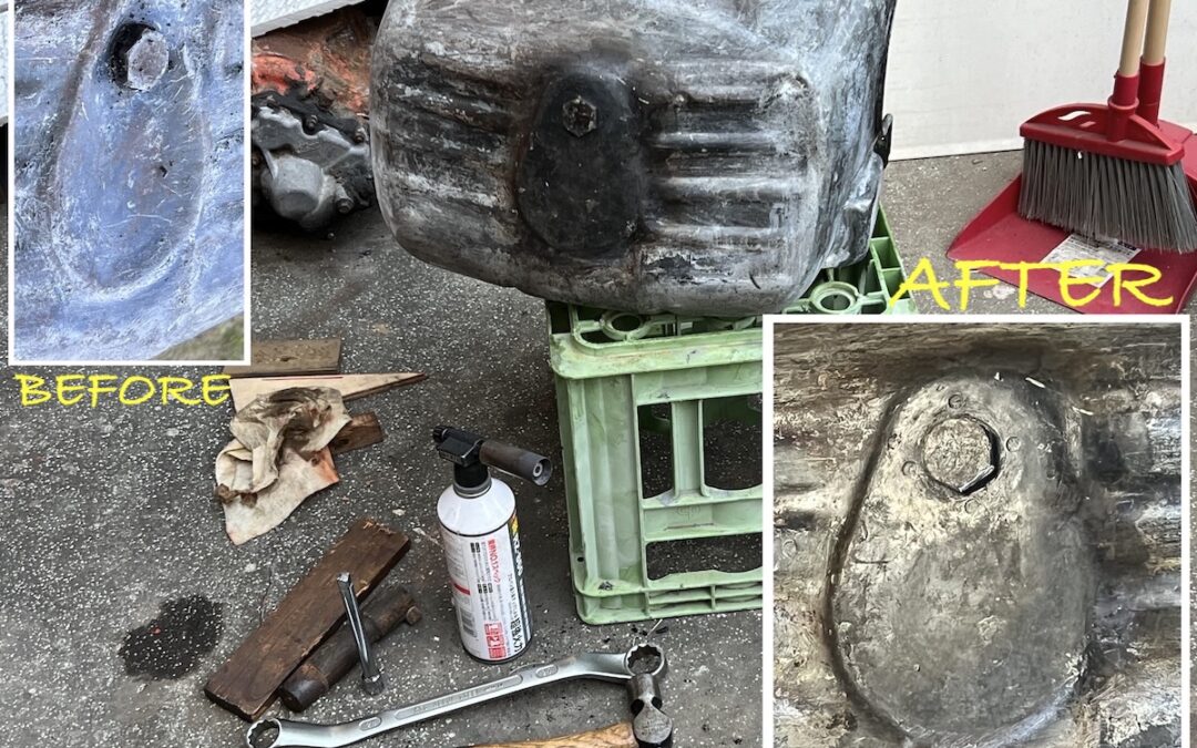 2025.12.7 公道復帰10年、経年劣化修復プロジェクト (151)オイルパンのクリーンアップ 3